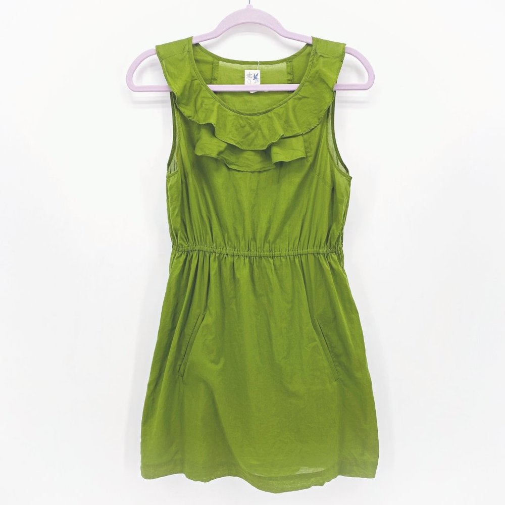 Edme & Esyllte Cinched Voile Ruffle Dress